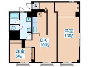 ア－バンライフ北野の物件間取画像